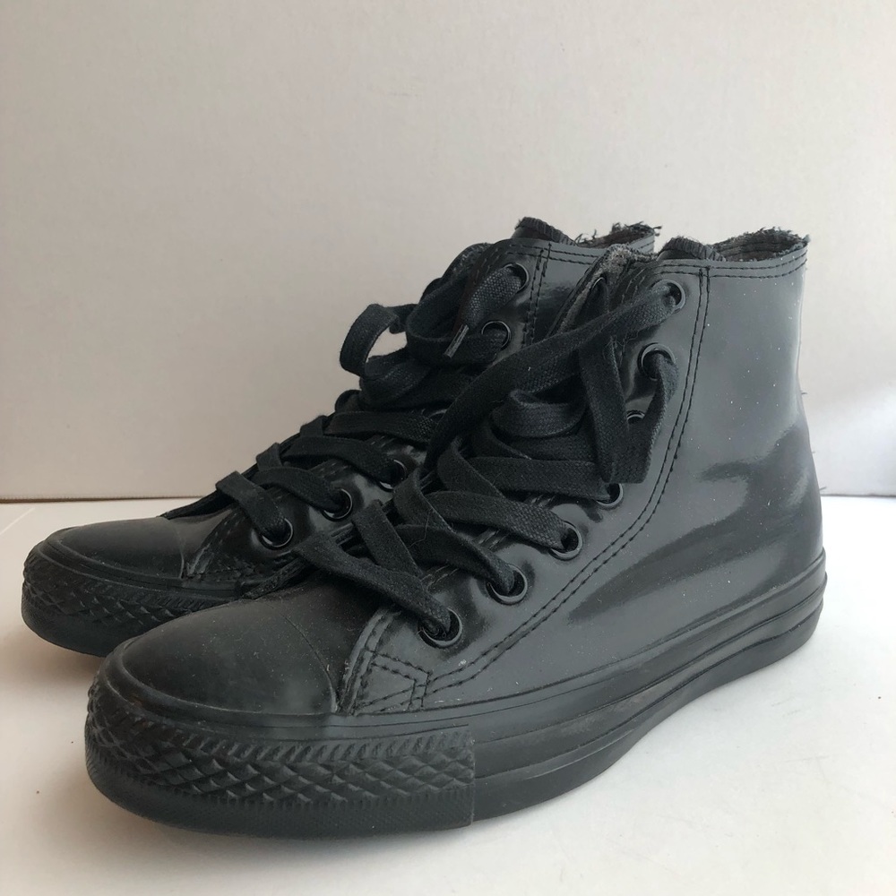 Converse Hi-Top All Star Black Rubber Plastic